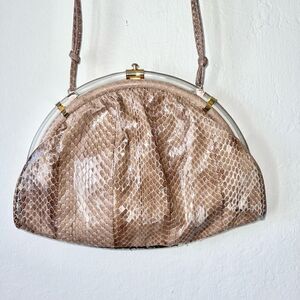 Susan Gail Snakeskin Purse Vintage 1980s